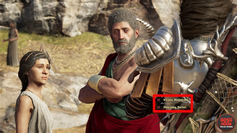 AC Odyssey Accuse Magistrate or Doctor .